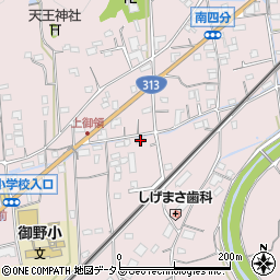 広島県福山市神辺町上御領405周辺の地図