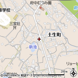広島県府中市土生町1379周辺の地図