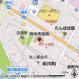 府中市役所周辺の地図