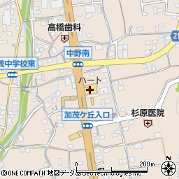 株式会社なかやま牧場　ハート加茂店周辺の地図