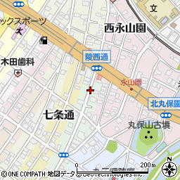大阪府堺市堺区陵西通3周辺の地図