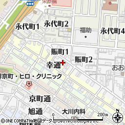 大阪府堺市堺区賑町1丁周辺の地図