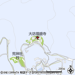 大坊福盛寺周辺の地図