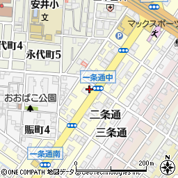 大阪府堺市堺区一条通9-26周辺の地図