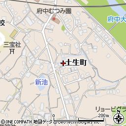 広島県府中市土生町1378周辺の地図