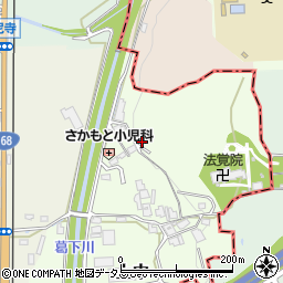 奈良県香芝市上中571周辺の地図