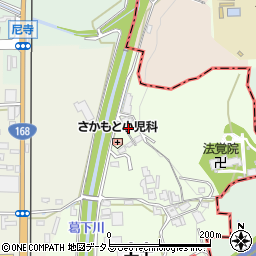 奈良県香芝市上中542周辺の地図