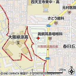 大阪府藤井寺市春日丘新町周辺の地図