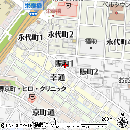 大阪府堺市堺区賑町1丁1周辺の地図