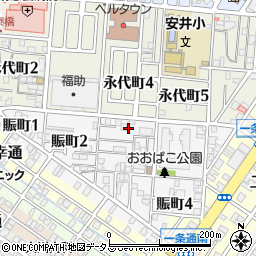 大阪府堺市堺区賑町3丁1周辺の地図