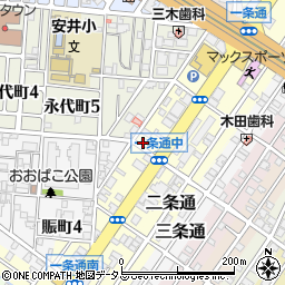 大阪府堺市堺区一条通11-3周辺の地図