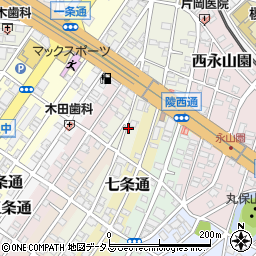 大阪府堺市堺区六条通周辺の地図