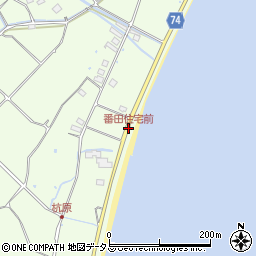 番田住宅前周辺の地図