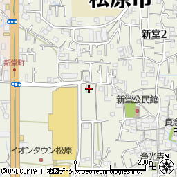 鍵屋の緊急隊　松原店周辺の地図