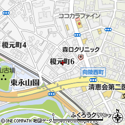 大阪府堺市堺区榎元町6丁周辺の地図