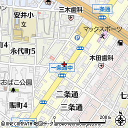 大阪府堺市堺区一条通11-29周辺の地図