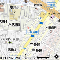 大阪府堺市堺区一条通11-7周辺の地図