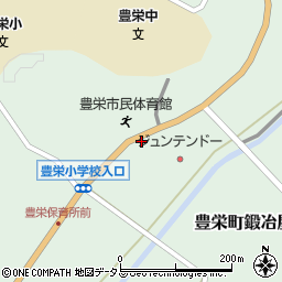 広島県東広島市豊栄町鍛冶屋557周辺の地図