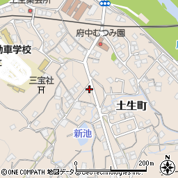 広島県府中市土生町1498周辺の地図