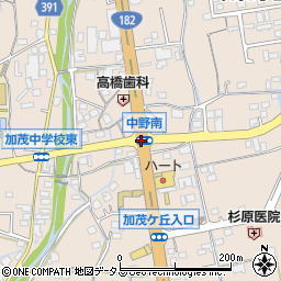 加茂昭和橋周辺の地図