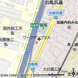 大阪府堺市堺区出島浜通周辺の地図
