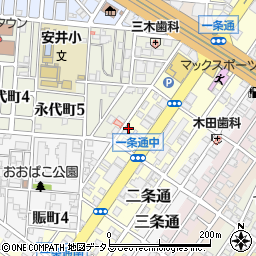 大阪府堺市堺区一条通11-8周辺の地図