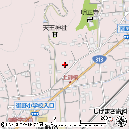 広島県福山市神辺町上御領587周辺の地図