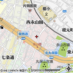 〒590-0032 大阪府堺市堺区西永山園の地図