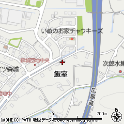 広島県広島市安佐北区安佐町飯室6886周辺の地図