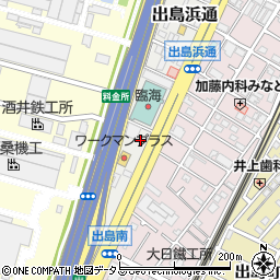 大阪府堺市堺区出島浜通7周辺の地図