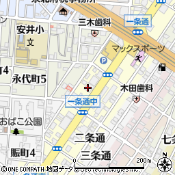 大阪府堺市堺区一条通11周辺の地図