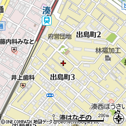 大阪府堺市堺区出島町周辺の地図