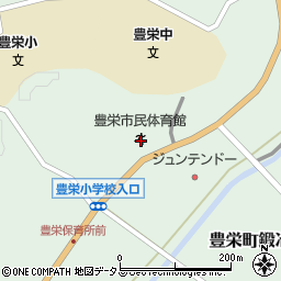 東広島市豊栄市民体育館周辺の地図