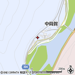 広島県山県郡安芸太田町中筒賀1235周辺の地図