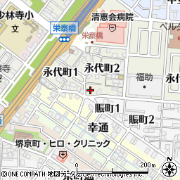 大江畳店周辺の地図