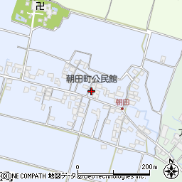 朝田町公民館周辺の地図
