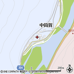 広島県山県郡安芸太田町中筒賀1227周辺の地図