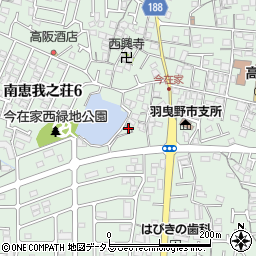 大阪府羽曳野市南恵我之荘周辺の地図