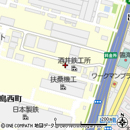 大阪府堺市堺区出島西町周辺の地図