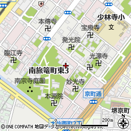 少林寺施設所周辺の地図