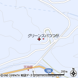 筒賀温泉周辺の地図