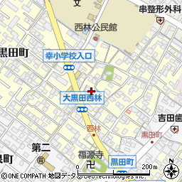 都古水月大黒田店周辺の地図