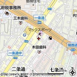 大阪府堺市堺区二条通周辺の地図