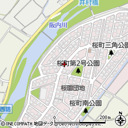 桜町中央周辺の地図