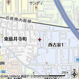 大阪府藤井寺市西古室1丁目5周辺の地図