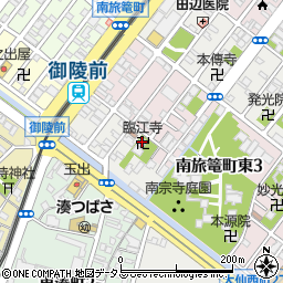 臨江寺周辺の地図
