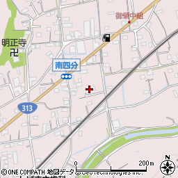 広島県福山市神辺町上御領455周辺の地図