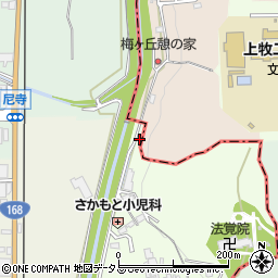 奈良県香芝市上中552-4周辺の地図
