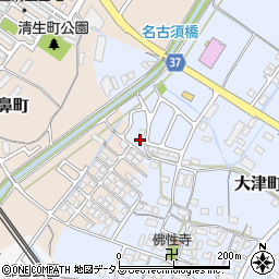 三重県松阪市大津町458-23周辺の地図