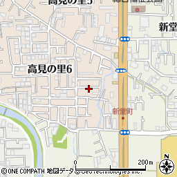 大阪府松原市高見の里6丁目24周辺の地図